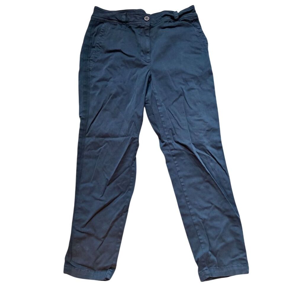 J.Jill Women's Straight Pants‎ Size 10 Gray Blue Casual
